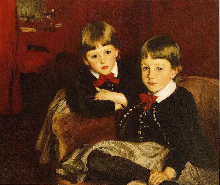 John Singer Sargent Sargent John Singer Portrait of Two Children aka The Forbes Brothers France oil painting art